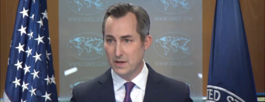 US State Department spokesperson Matthew Miller