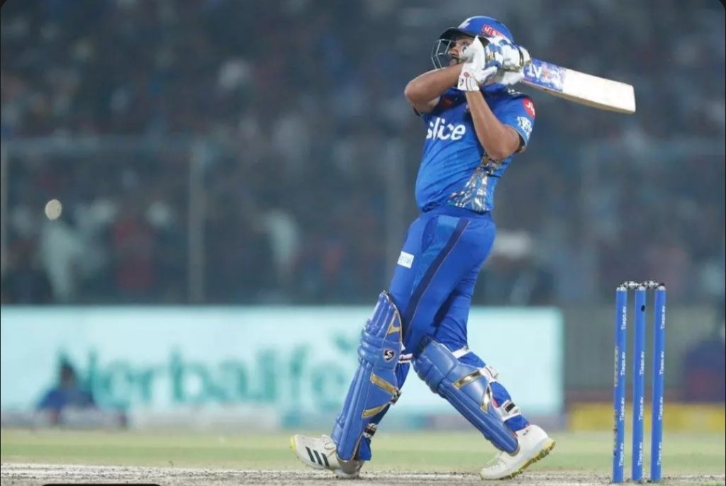 Rohit Sharma batting Sixers for Mumbai Indians